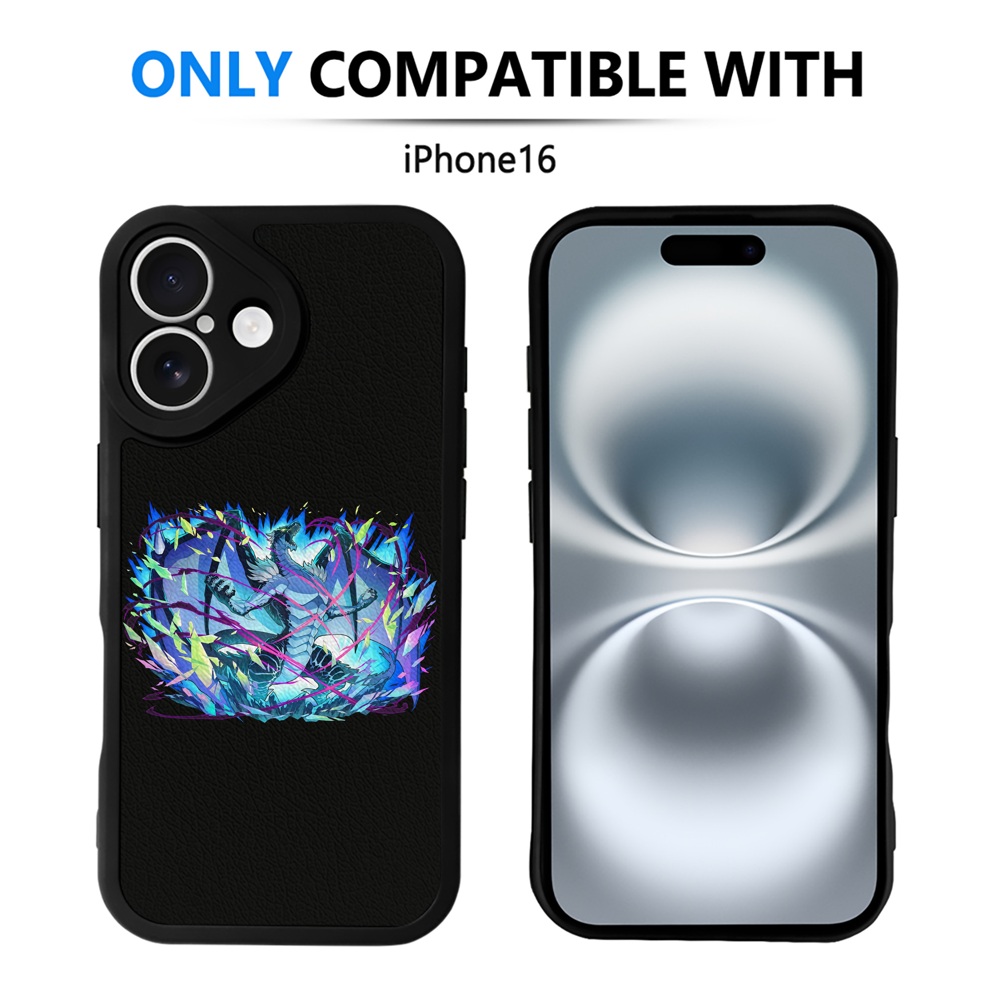 （画像用） 転スラ Regarding Reincarnated to Slime 【iPhone 16シリーズ対応】シリコンスマホケース（レザー調） 材質：シリコン